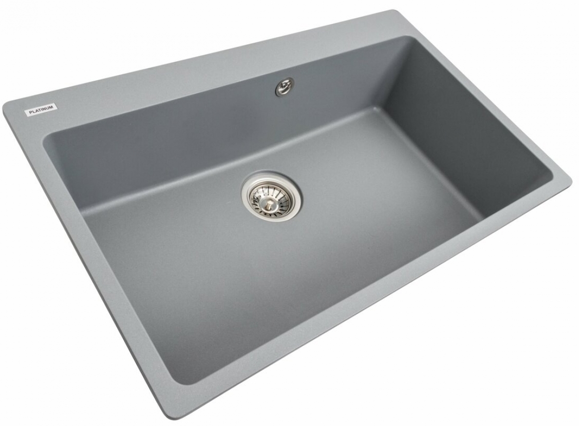 Кухонная мойка Platinum Bogema 7850 Серый металлик цена 6864 грн - фотография 2