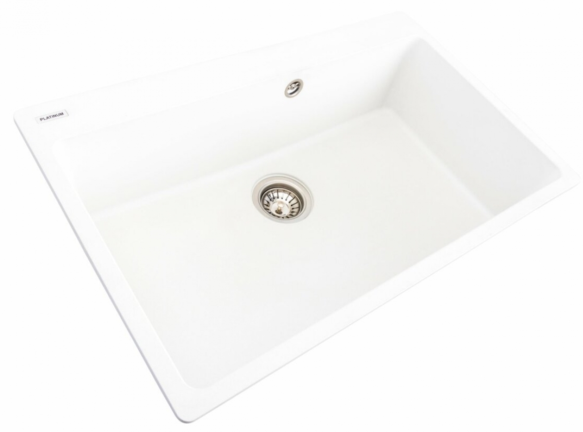 в продаже Кухонная мойка Platinum Bogema 7850 Белоснежная - фото 3