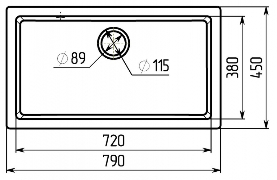 Platinum Paruana 7945 Белая в точку Габаритные размеры