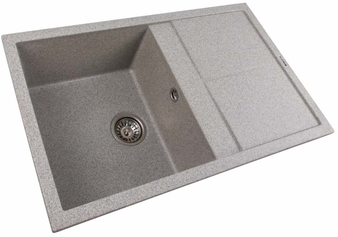 Кухонная мойка Platinum Selena 7950 Серая цена 6571 грн - фотография 2