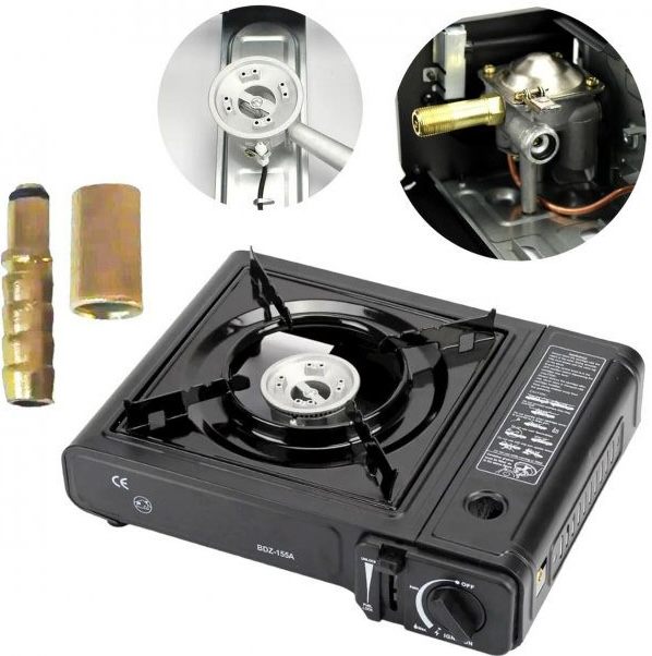 Портативная газовая плита Voltronic BZD-155A, Black цена 782 грн - фотография 2