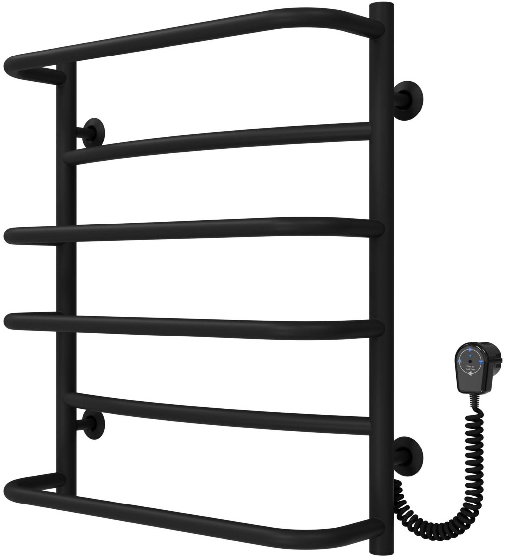 Полотенцесушитель Deffi Аквамикс ЧФ П6 500x600 Е, Черный, EF16, Правое подключение (D.AM.60.50.6.E.B.R.5) цена 3325 грн - фотография 2