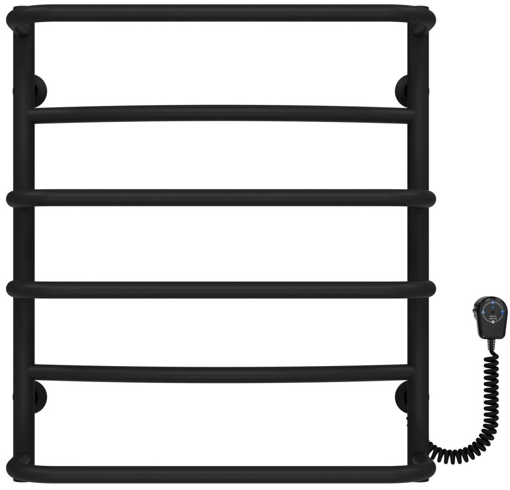 Полотенцесушитель Deffi Аквамикс ЧФ П6 500x600 Е, Черный, EF16, Правое подключение (D.AM.60.50.6.E.B.R.5)