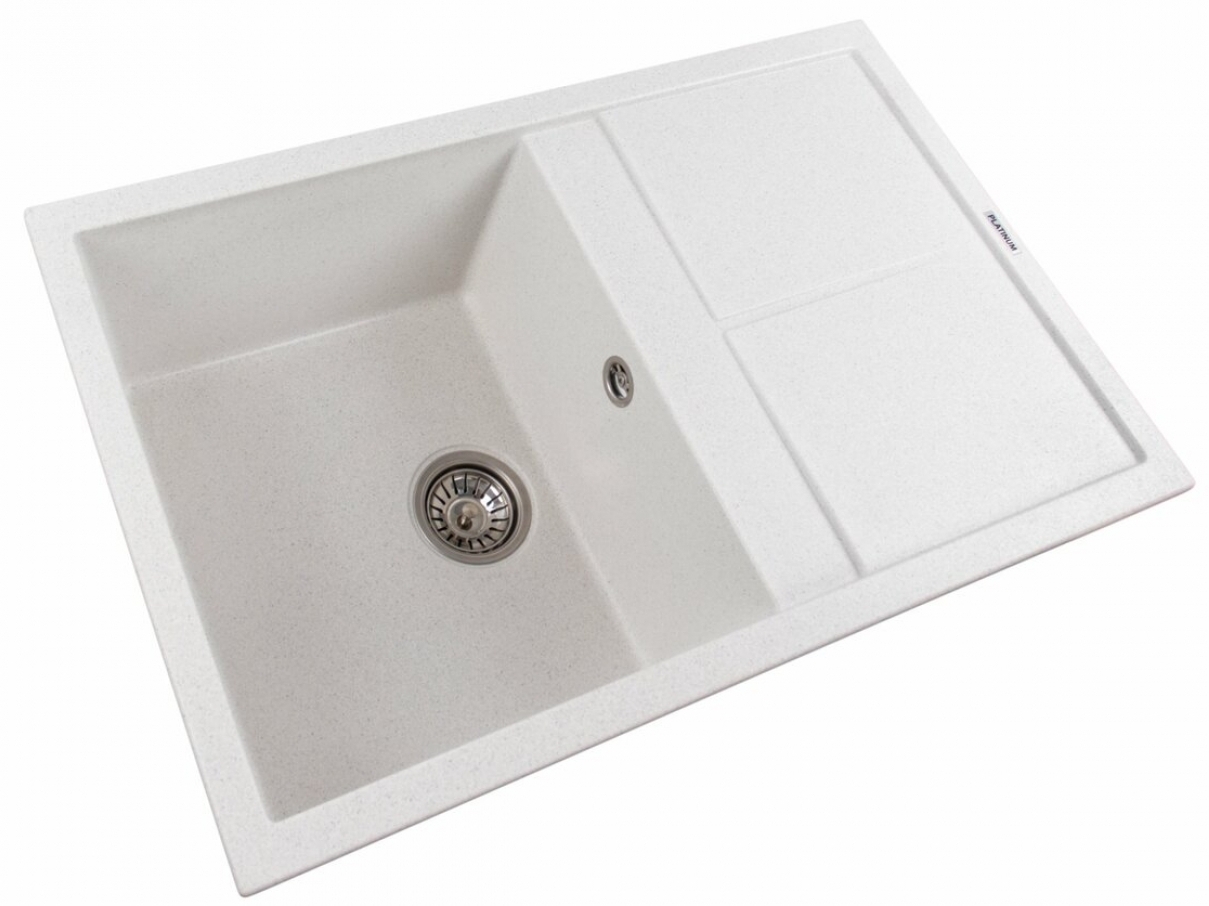 Кухонная мойка Platinum Selena 7950 Белая в точку цена 6571 грн - фотография 2