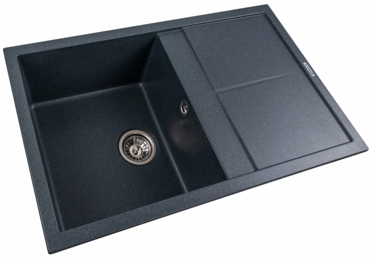 Кухонная мойка Platinum Selena 7950 Антрацит цена 6571 грн - фотография 2