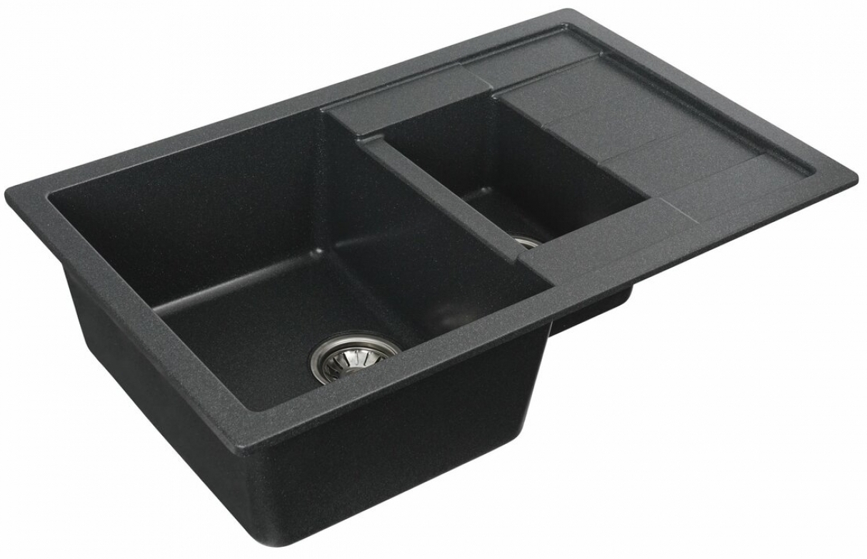 Кухонная мойка Platinum Toskana 7850W Антрацит цена 6370 грн - фотография 2