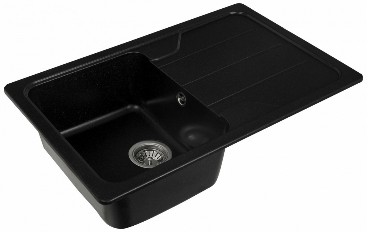 Кухонная мойка Platinum Verona 7850 Чорний металлик цена 4822 грн - фотография 2