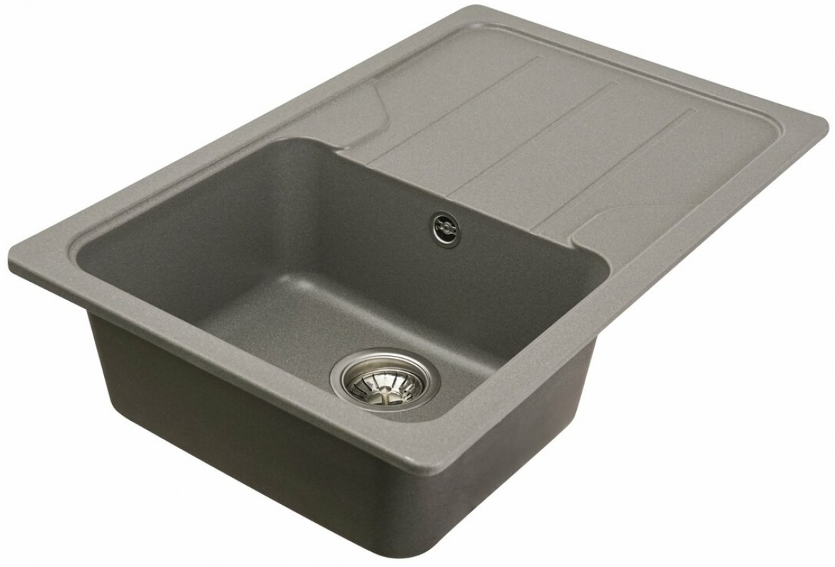 Кухонная мойка Platinum Verona 7850 Серый муссон цена 4822 грн - фотография 2