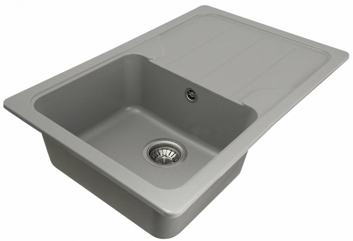 Кухонная мойка Platinum Verona 7850 Серый металлик цена 4822 грн - фотография 2