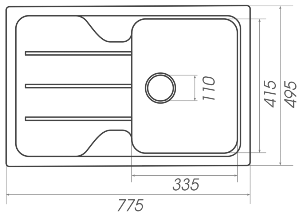 Platinum Verona 7850 Микс Габаритные размеры