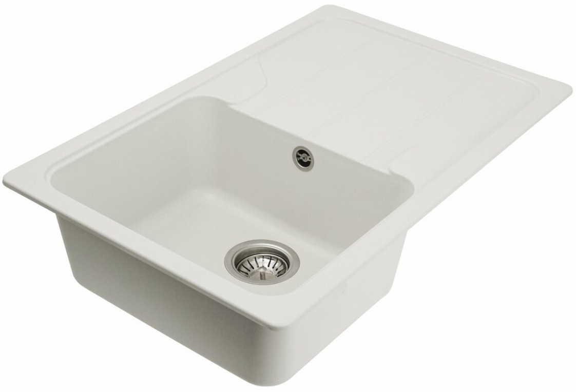 Кухонная мойка Platinum Verona 7850 Белоснежная цена 4822 грн - фотография 2