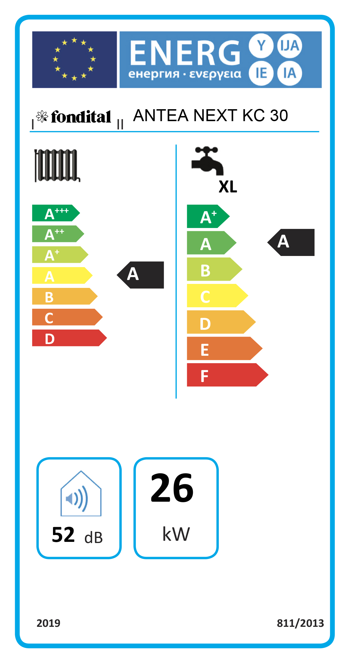 в продажу Газовий котел Fondital Antea Next KC 30 - фото 3