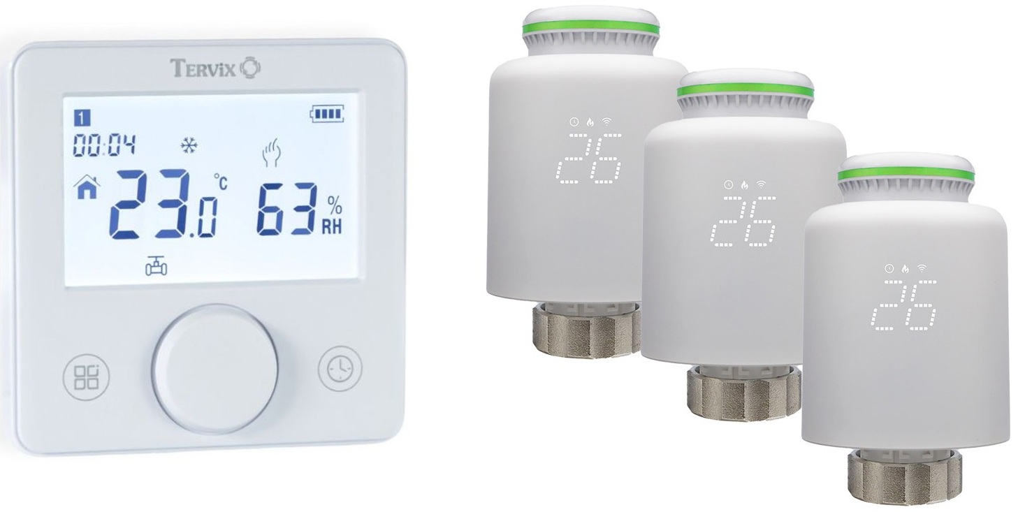 Комплект безпровідний Tervix Pro Line (1+3): Tervix Pro Line ZigBee+RF + Tervix ProLine RF - 3 шт. (119734)