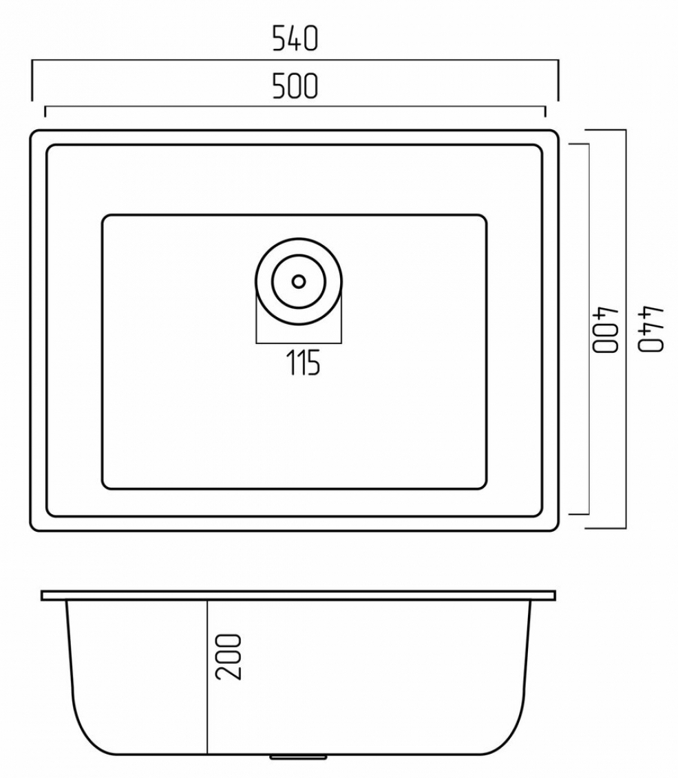 Platinum Oasis 5444 Топаз Габаритные размеры