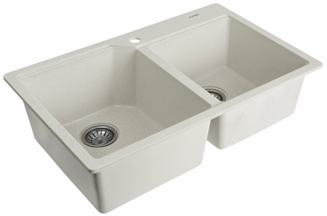 Кухонная мойка Platinum Harmony 7850 Белая в точку цена 6493 грн - фотография 2
