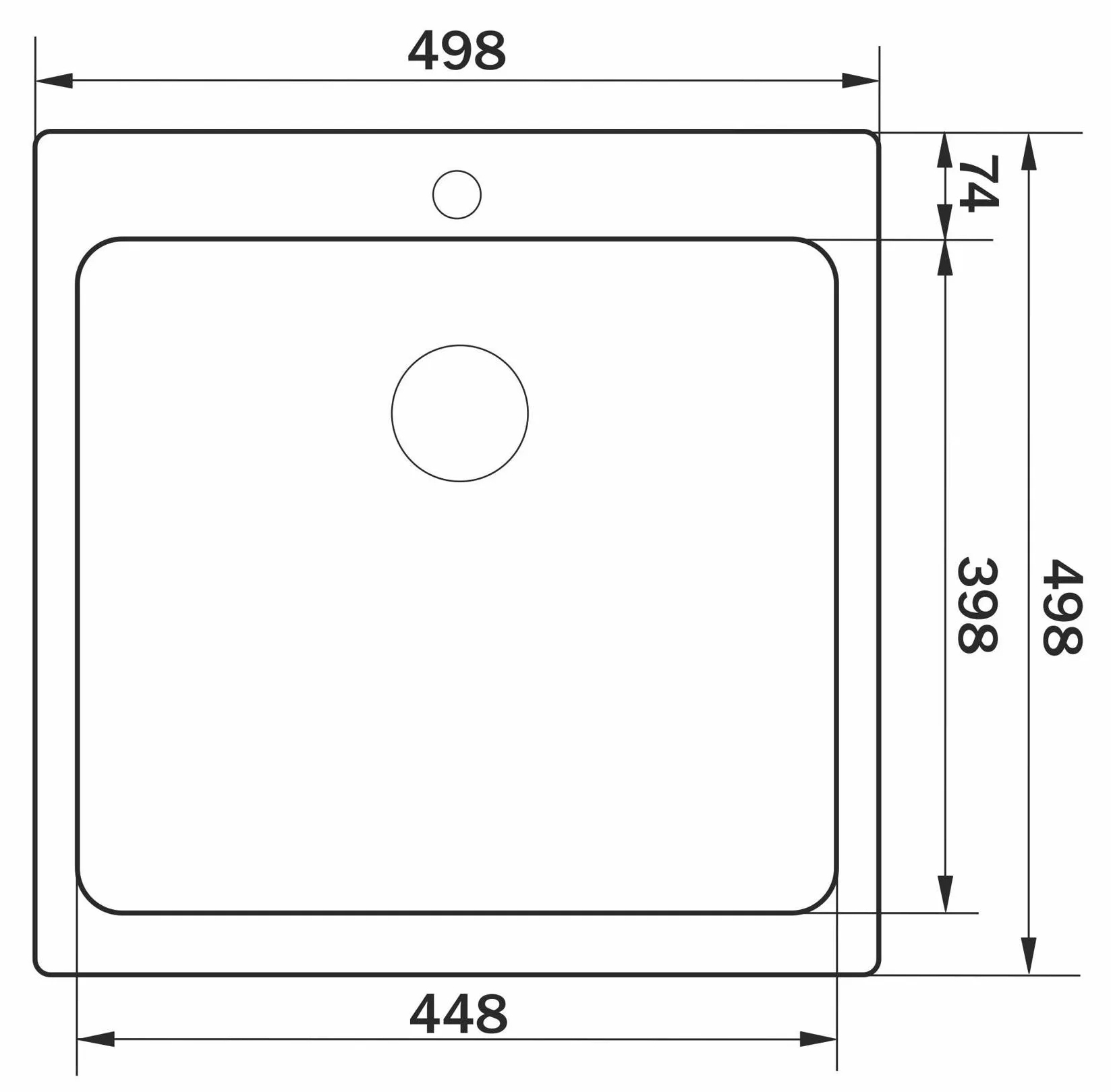 Granado Galera S304 honeycomb Габаритные размеры