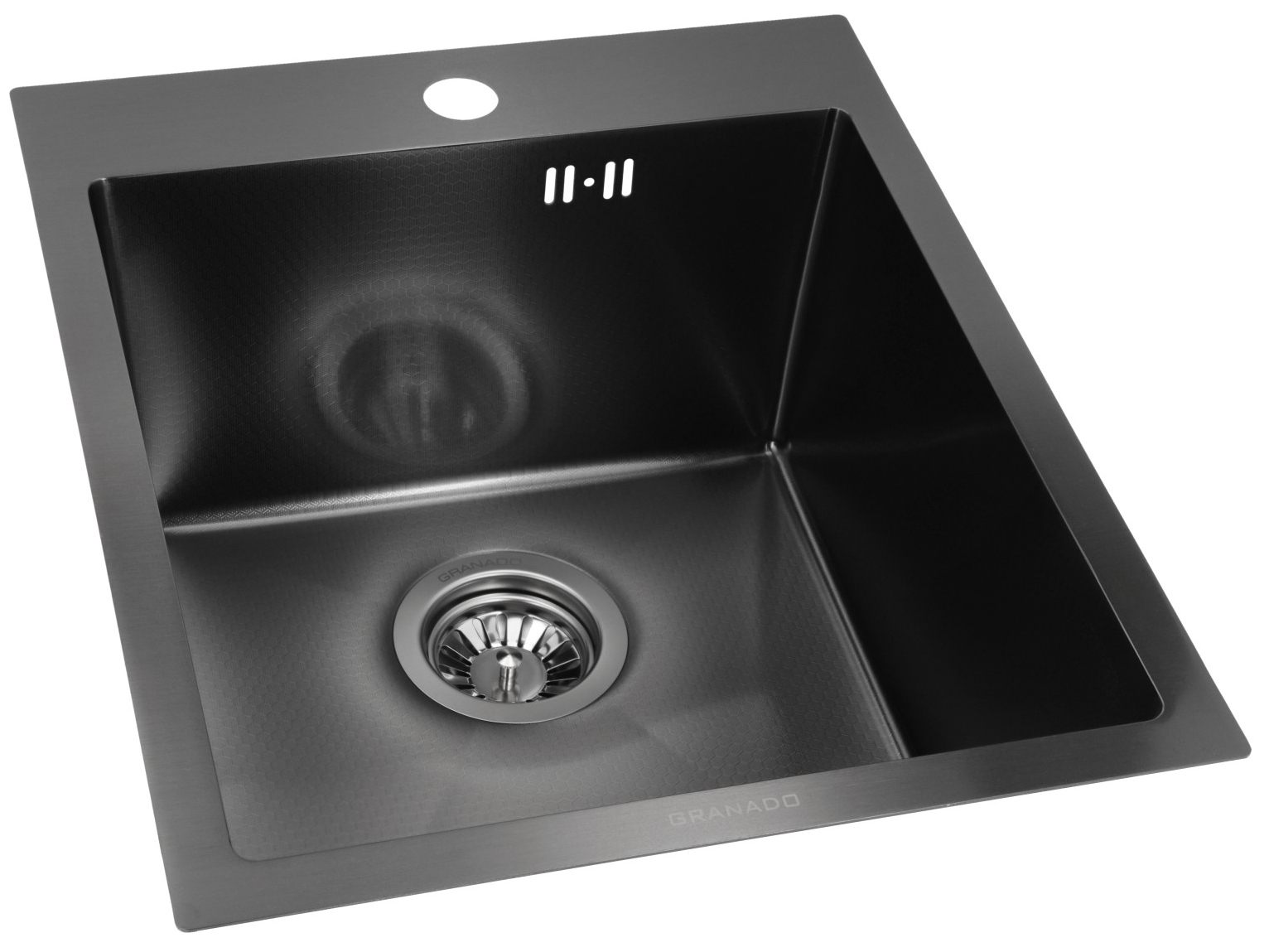 Кухонная мойка Granado Pravia S201 black honeycomb цена 4590 грн - фотография 2