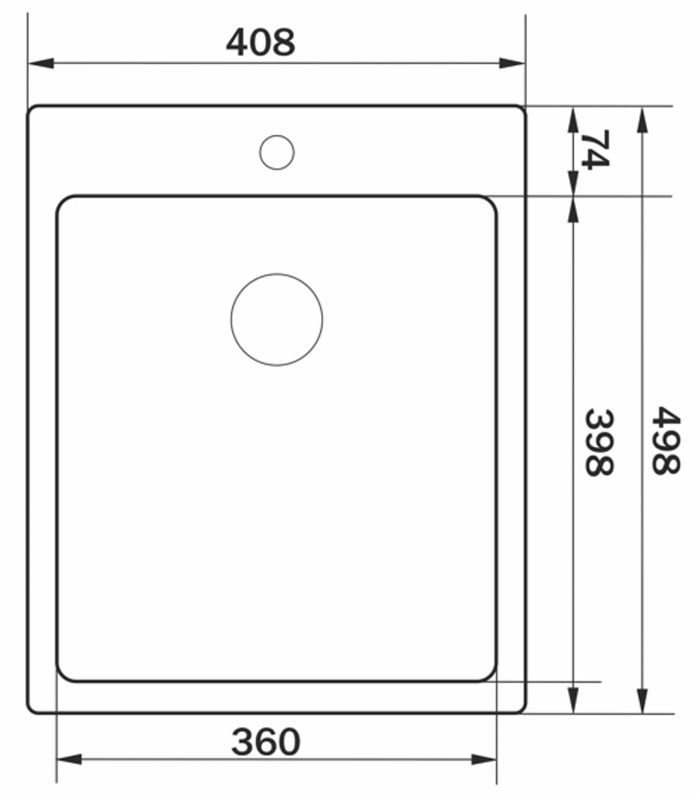 Granado Pravia S201 black honeycomb Габаритные размеры