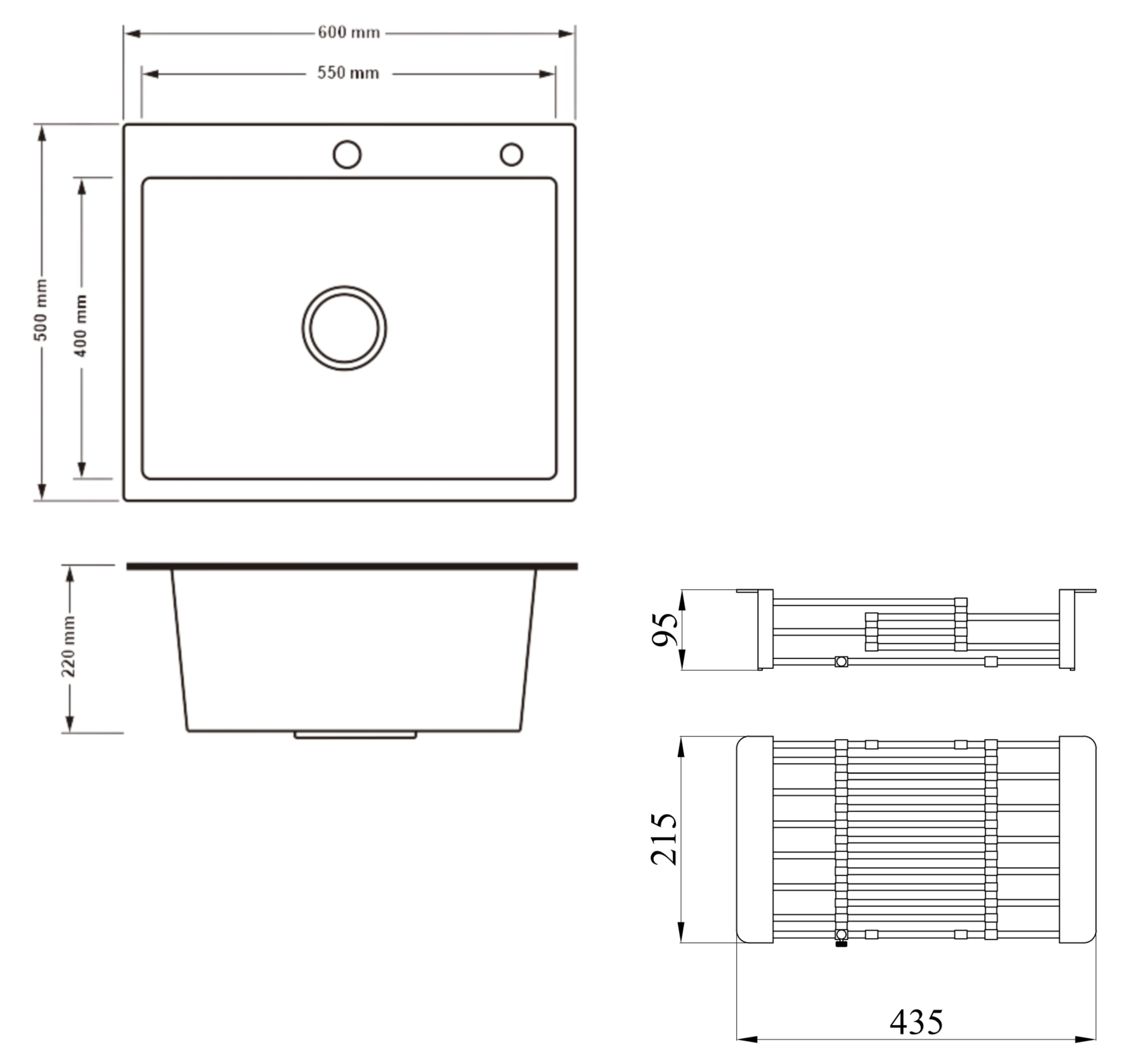 Lidz Handmade H6050H Decor Honeycomb + Lidz K01G (LDH6050DEC4837049128) Габаритные размеры