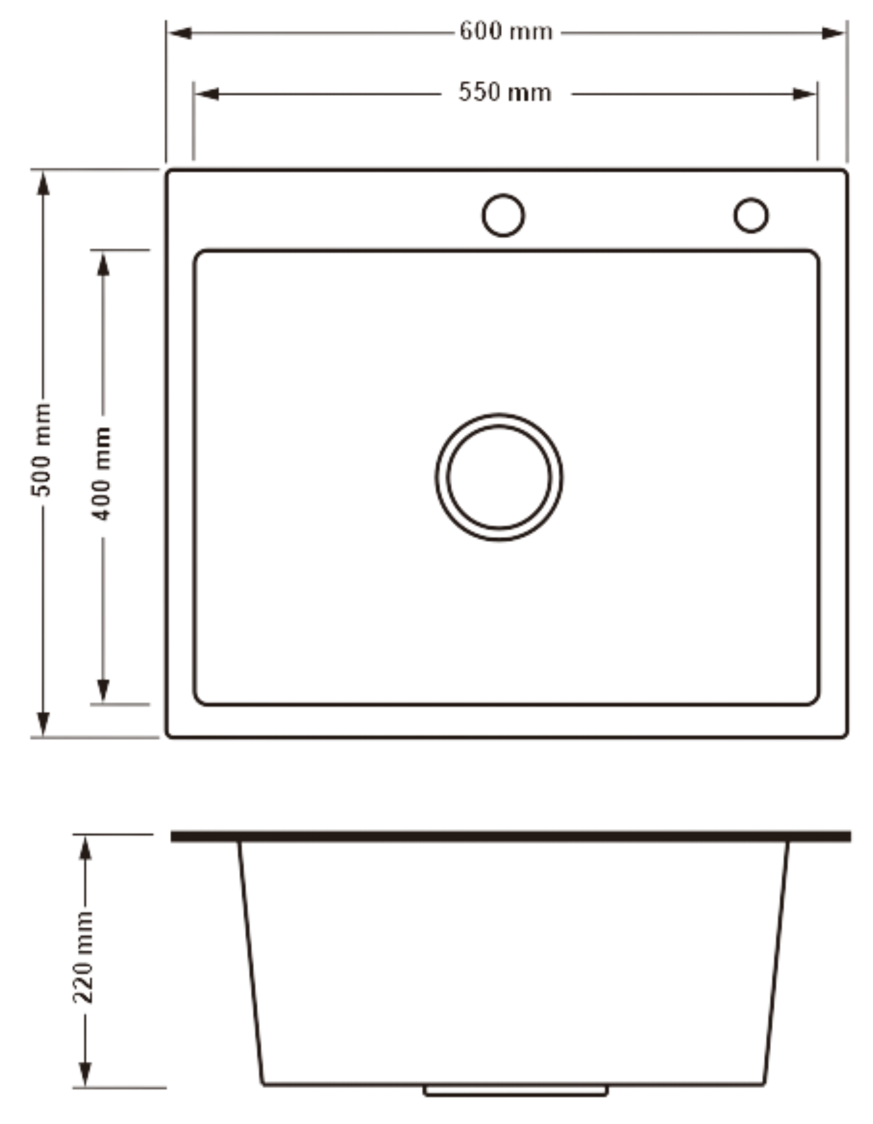 Lidz Handmade H6050HB Decor Black PVD Honeycomb (LDH6050BDECPVD48371) Габаритные размеры