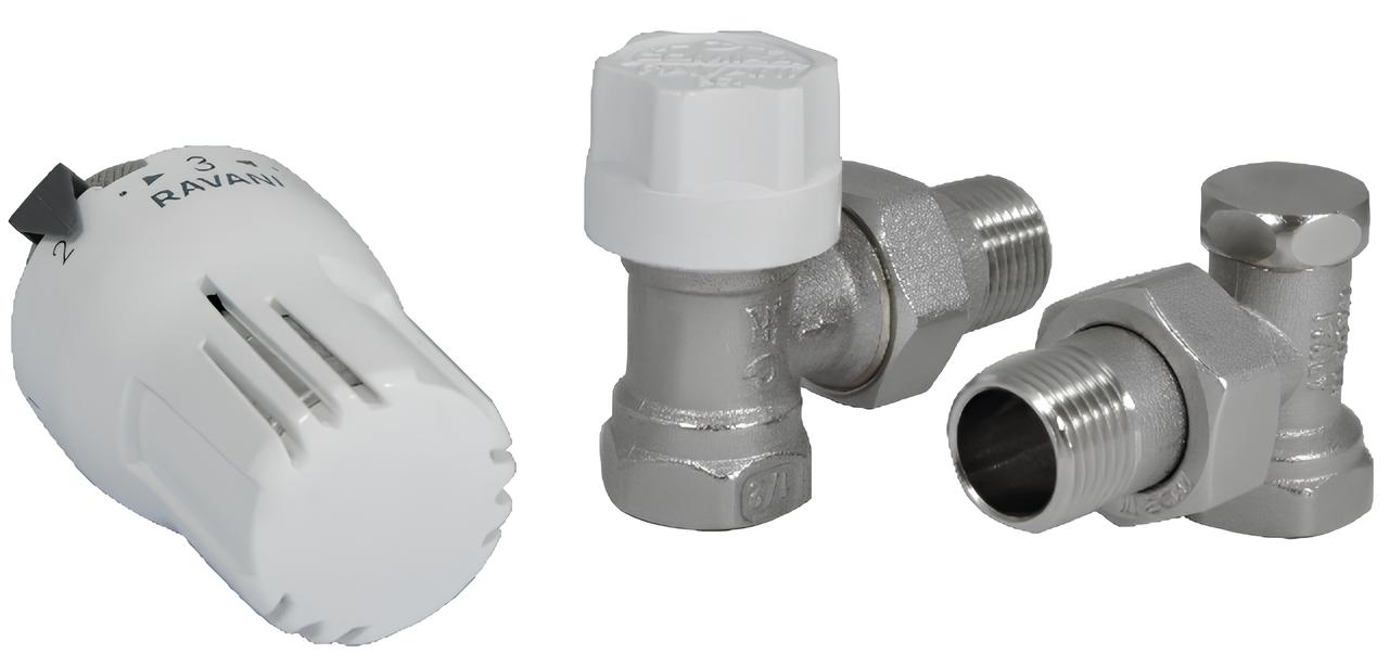 Термостатичний комплект Comisa Premium 1/2", кутовий (88.16.196)