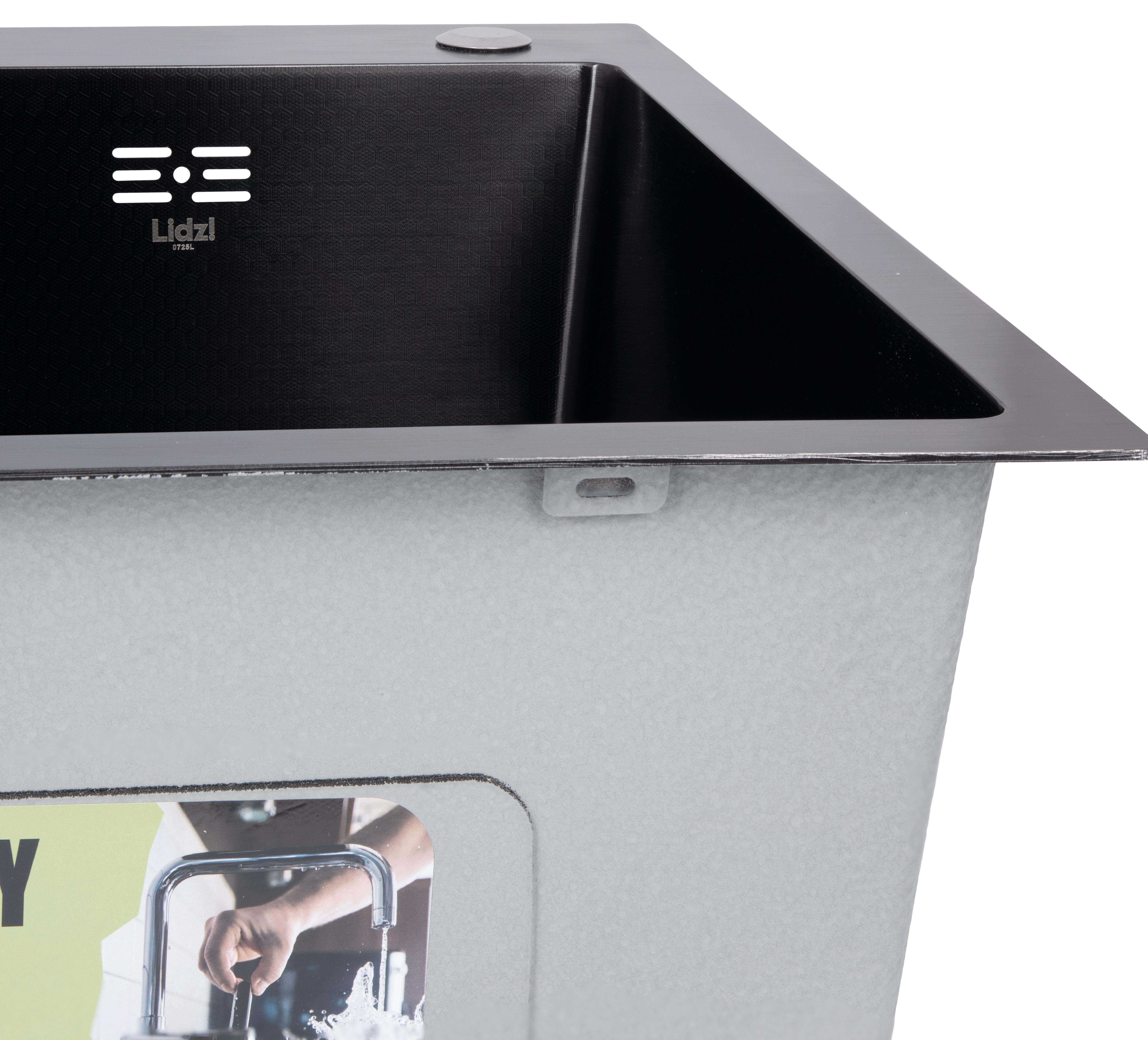 Кухонная мойка Lidz Handmade H5050HB Decor Black PVD Honeycomb 2,5/0,5 мм (LDH5050BDECPVD48369) отзывы - изображения 5