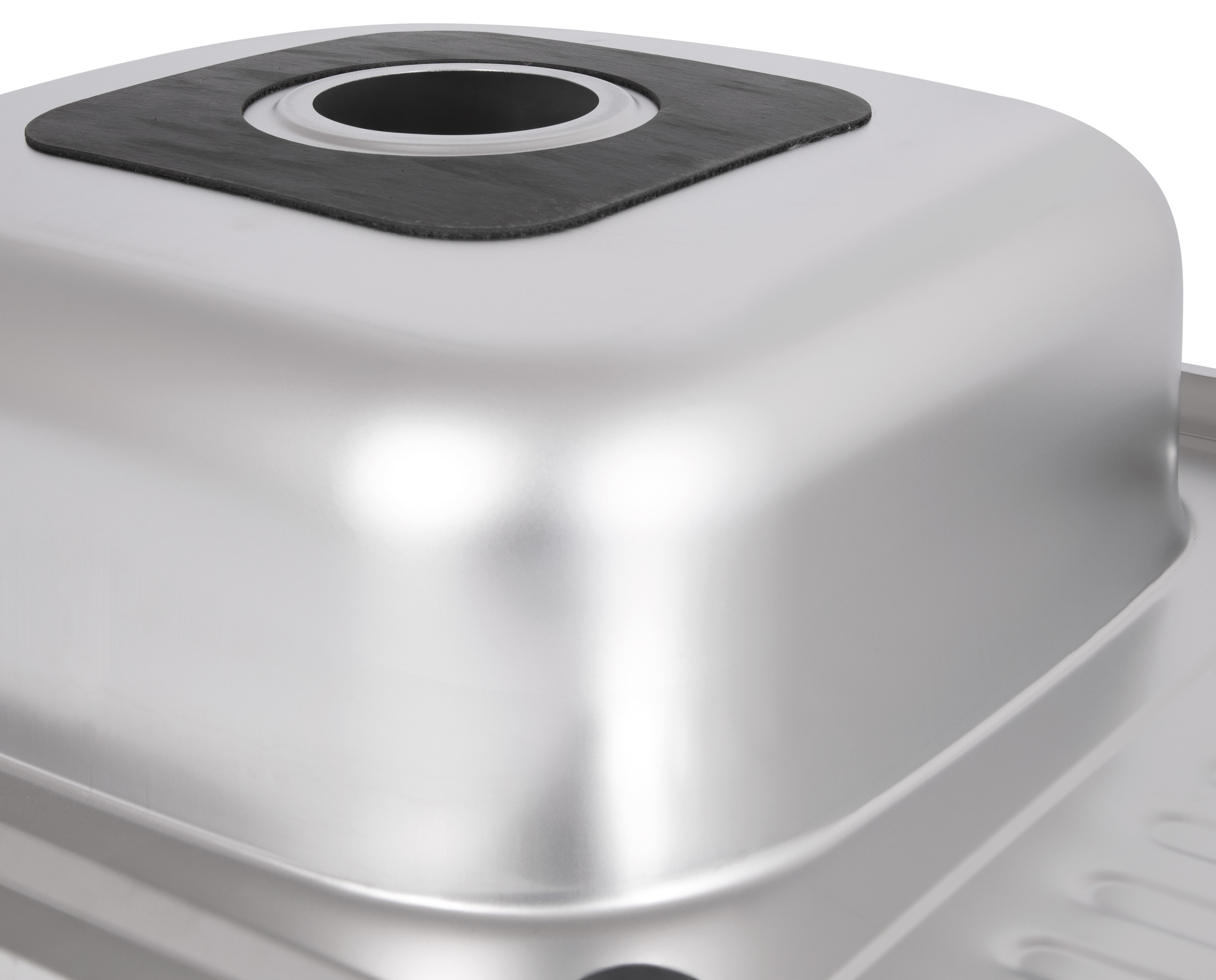 Кухонна мийка Brinex 5080-L 0,8 мм Satin (BRIN5080LSAT06) відгуки - зображення 5