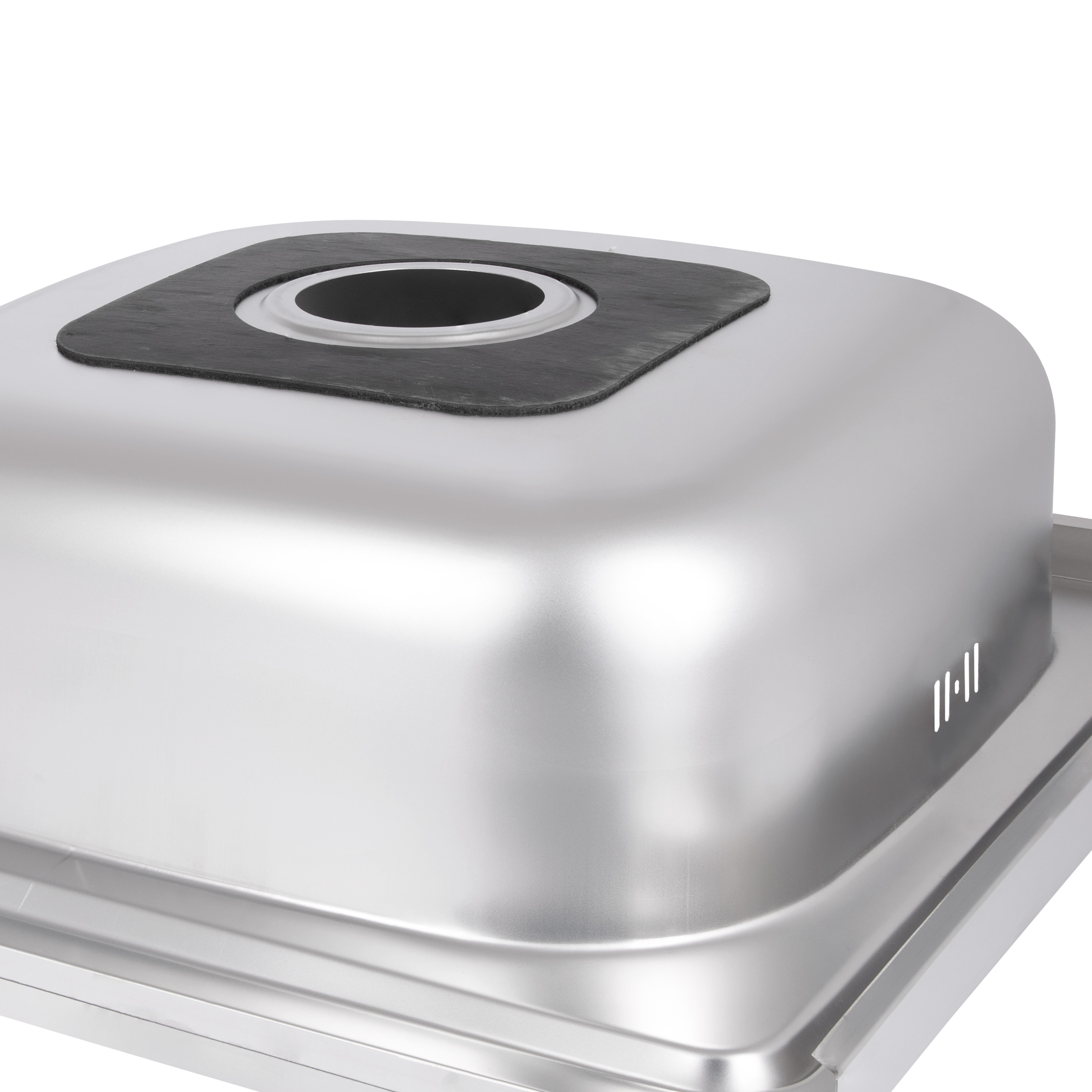 Кухонна мийка Brinex 5080-R 0,8 мм Satin (BRIN5080RSAT06) відгуки - зображення 5