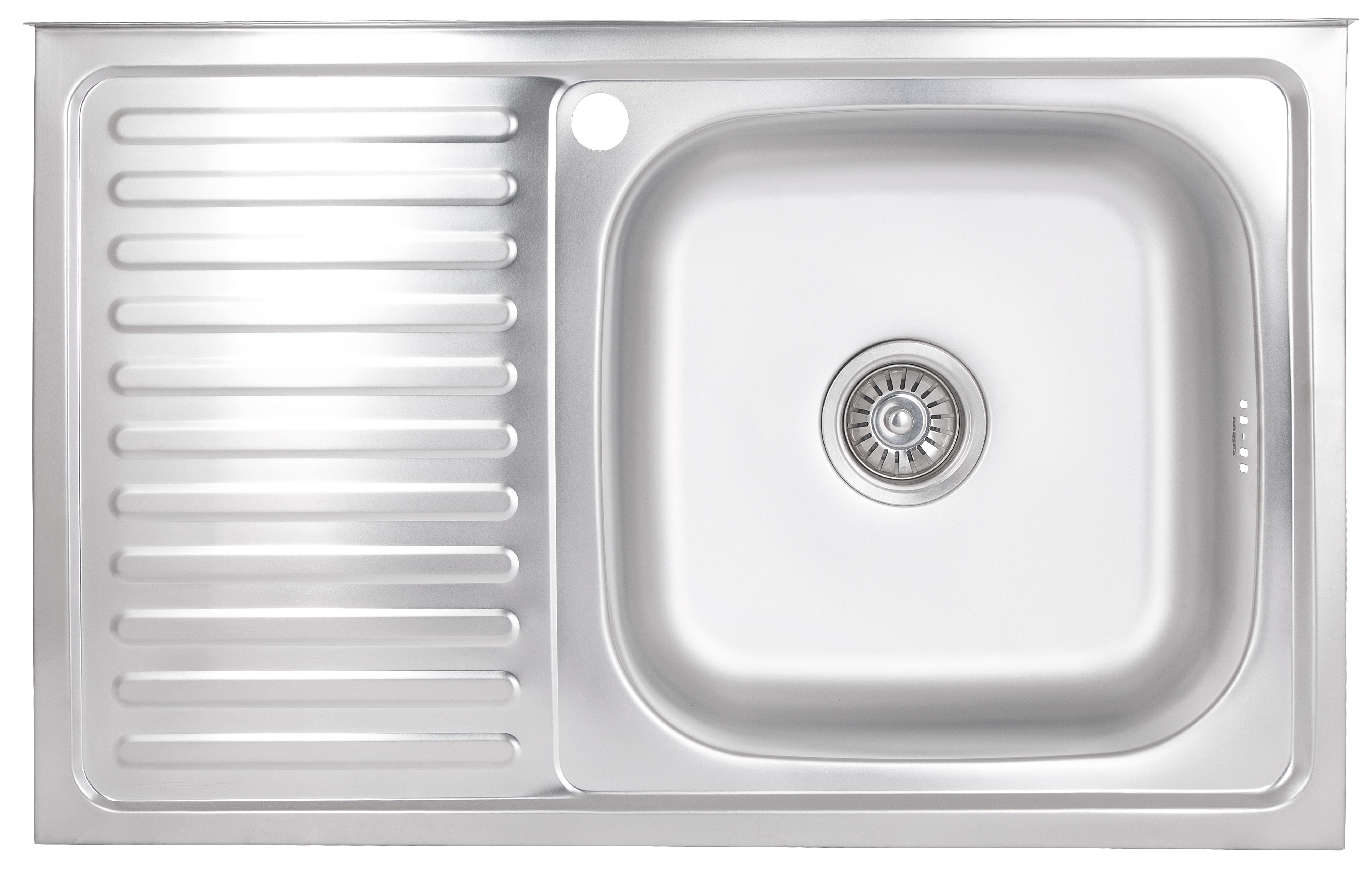 Кухонна мийка Brinex 5080-R 0,8 мм Satin (BRIN5080RSAT06)