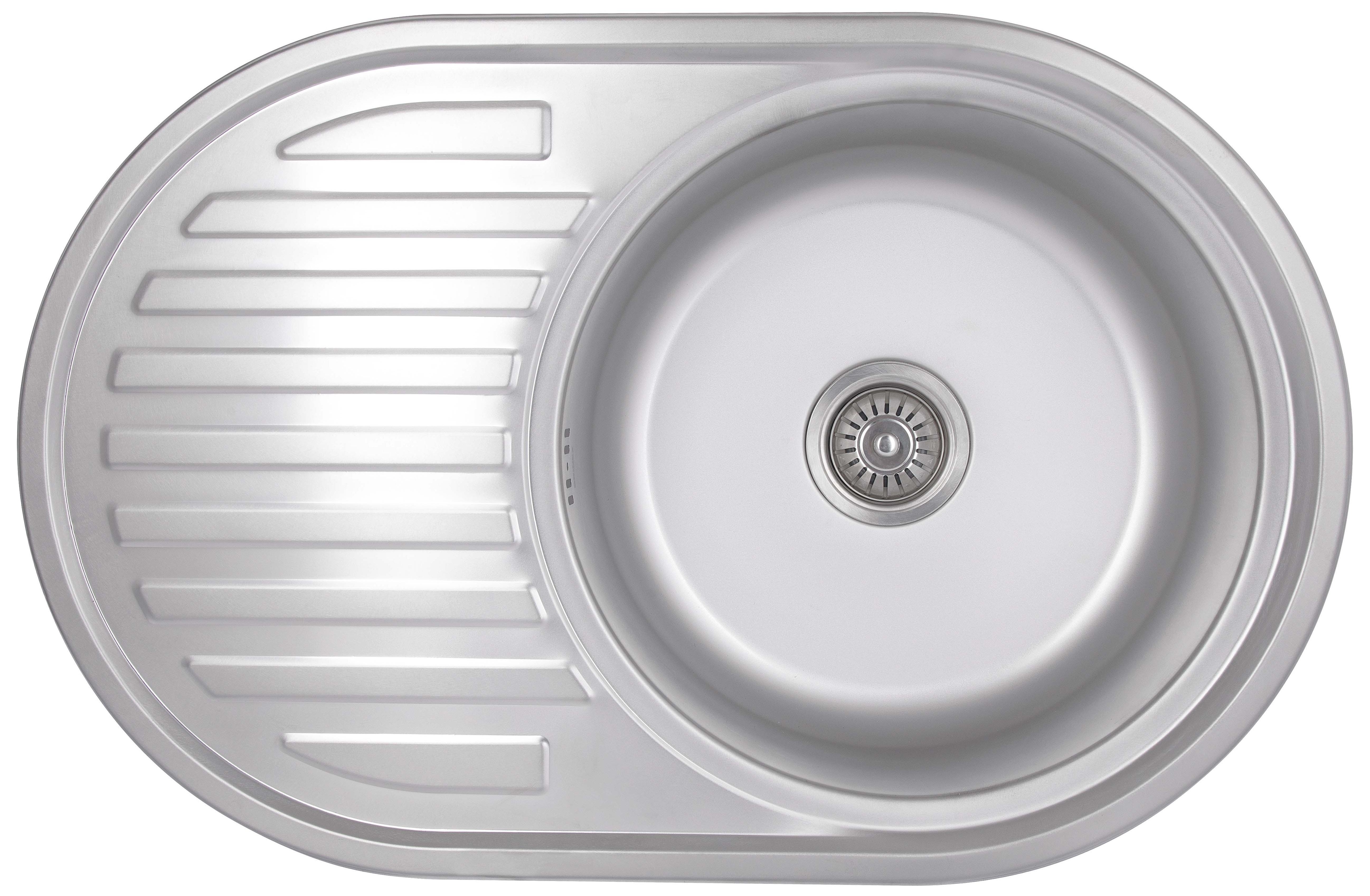 Кухонна мийка Brinex 7750 0,8 мм Satin (BRIN7750SAT08)