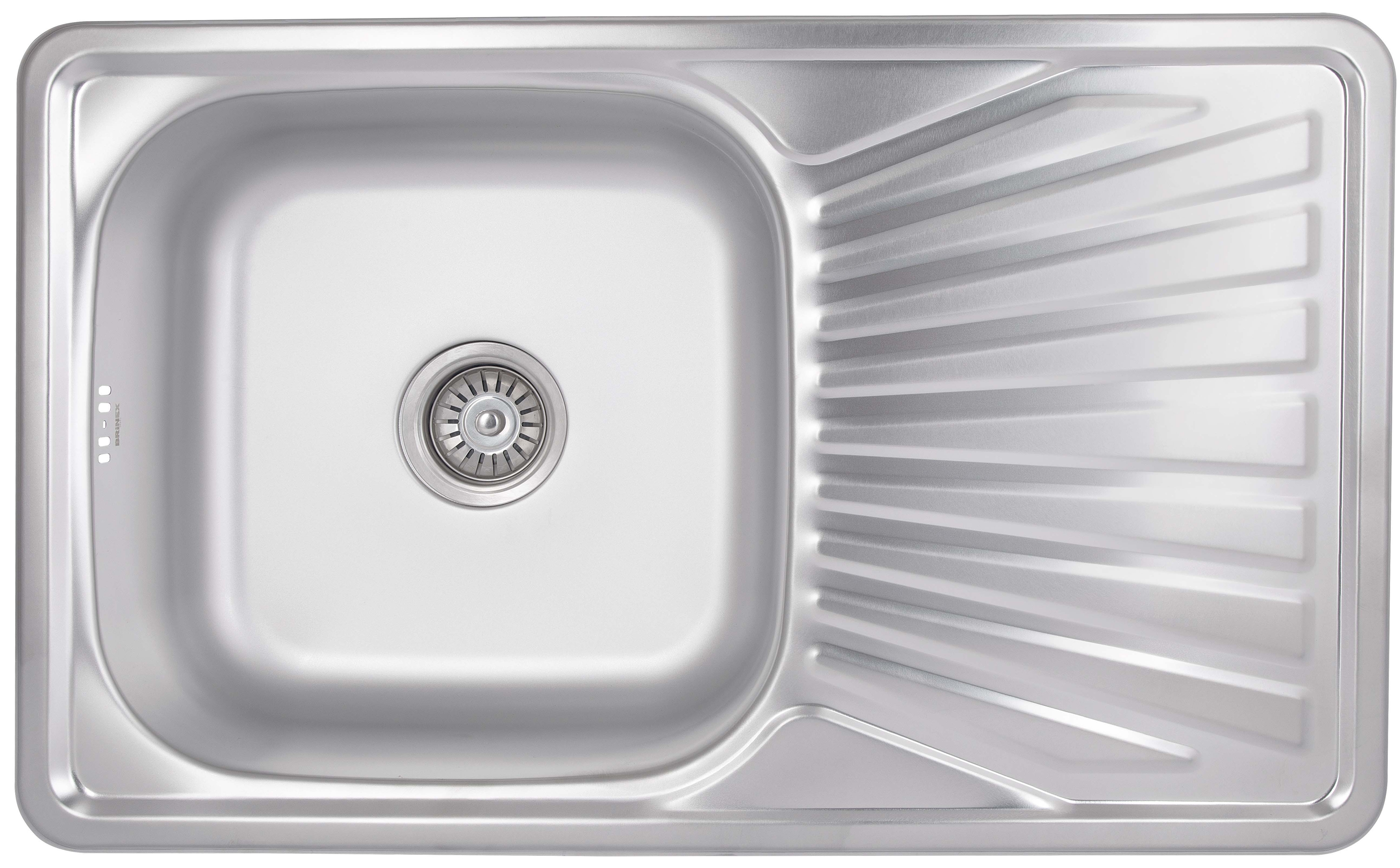 Кухонна мийка Brinex 7848 0,8 мм Satin (BRIN7848SAT08)