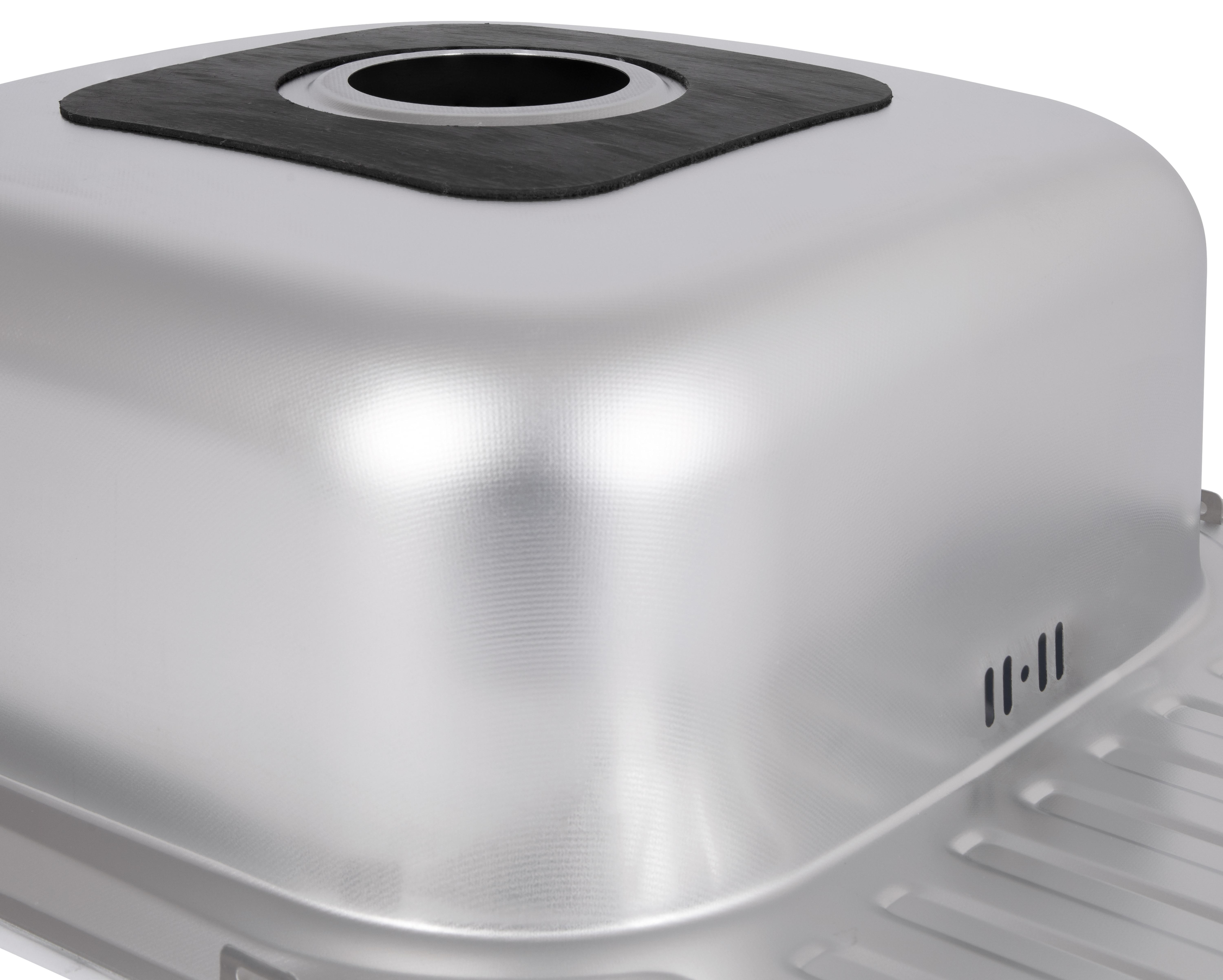 Кухонна мийка Brinex 5848 0,8 мм Micro Decor (BRIN5848MDEC08) відгуки - зображення 5