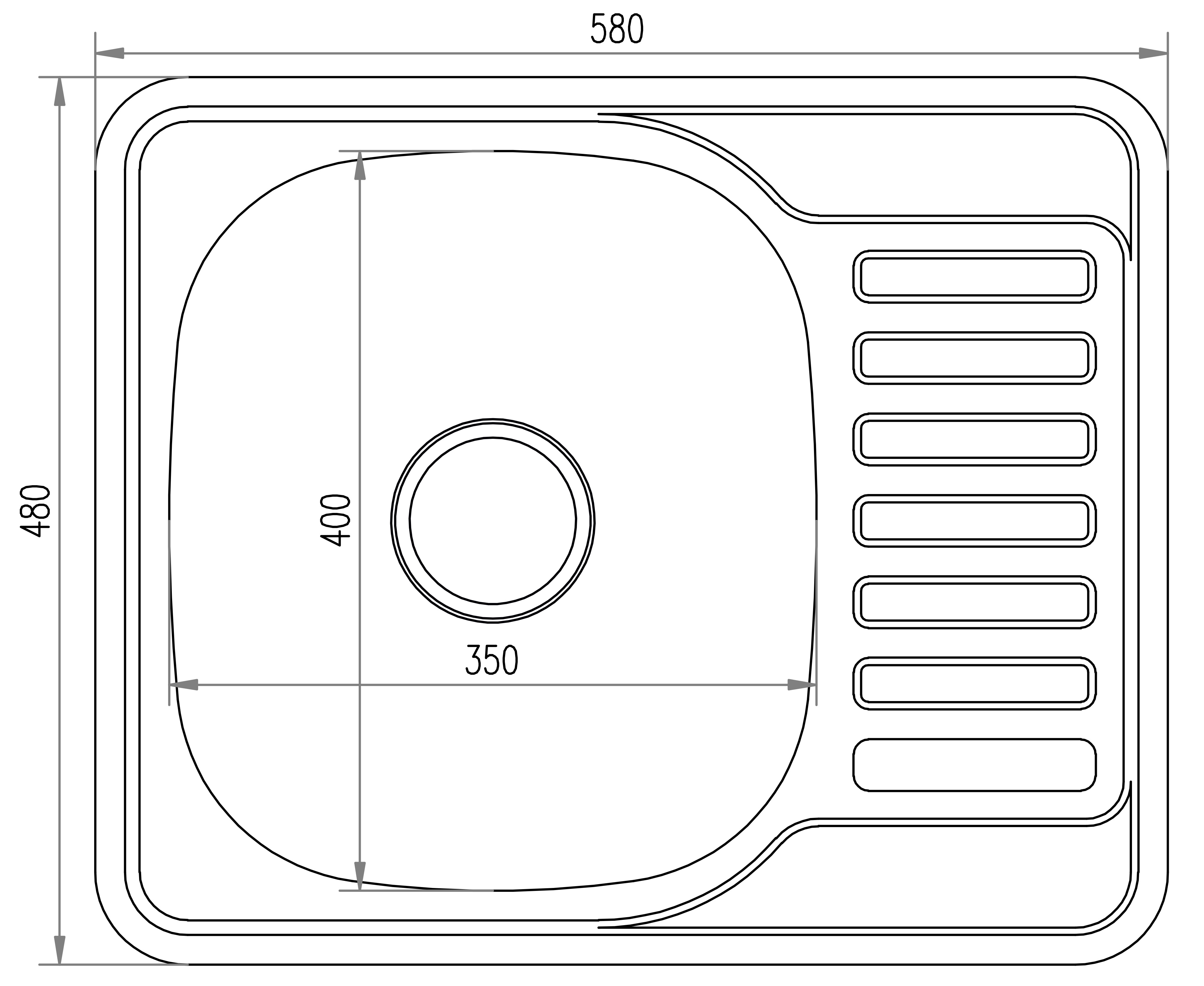 Brinex 5848 0,8 мм Micro Decor (BRIN5848MDEC08) Габаритні розміри