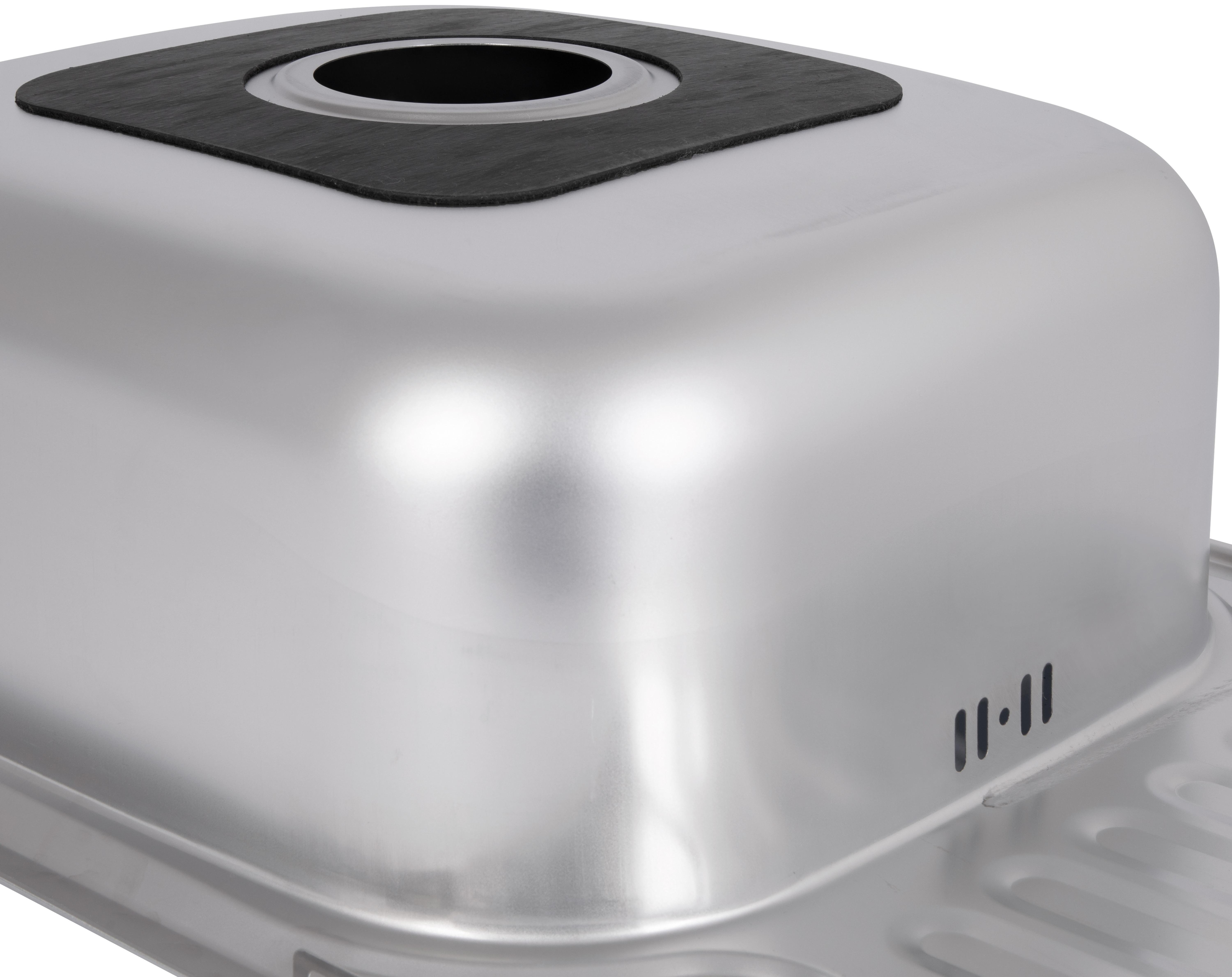 Кухонная мойка Brinex 6642 0,8 мм Satin (BRIN6642SAT08) отзывы - изображения 5