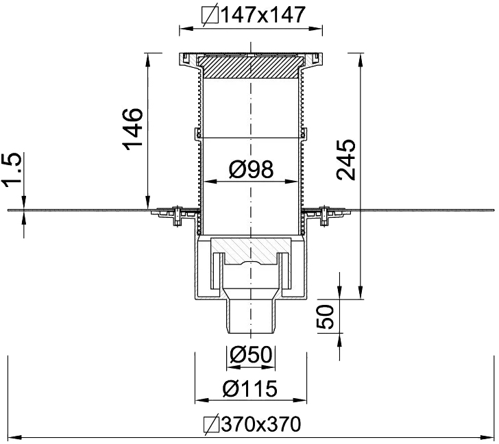 Styron STY-600-112-52 Габаритные размеры