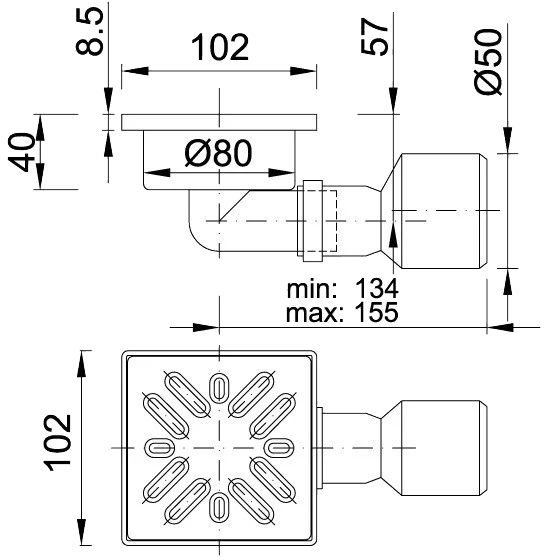Styron STY-508-50 Габаритные размеры