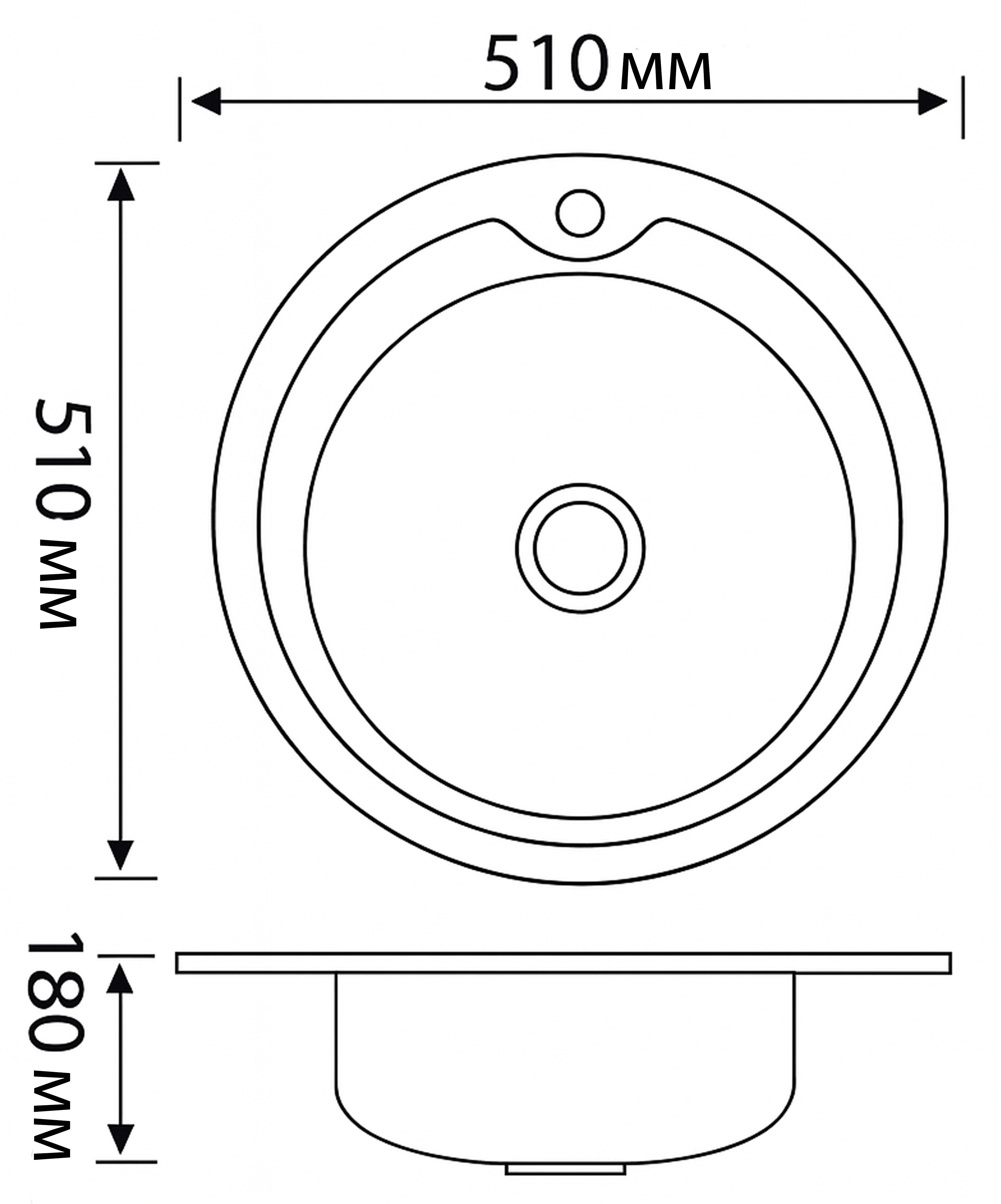 Brinex 510-D 0,8 мм Micro Decor (BRIN510MDEC08) Габаритные размеры
