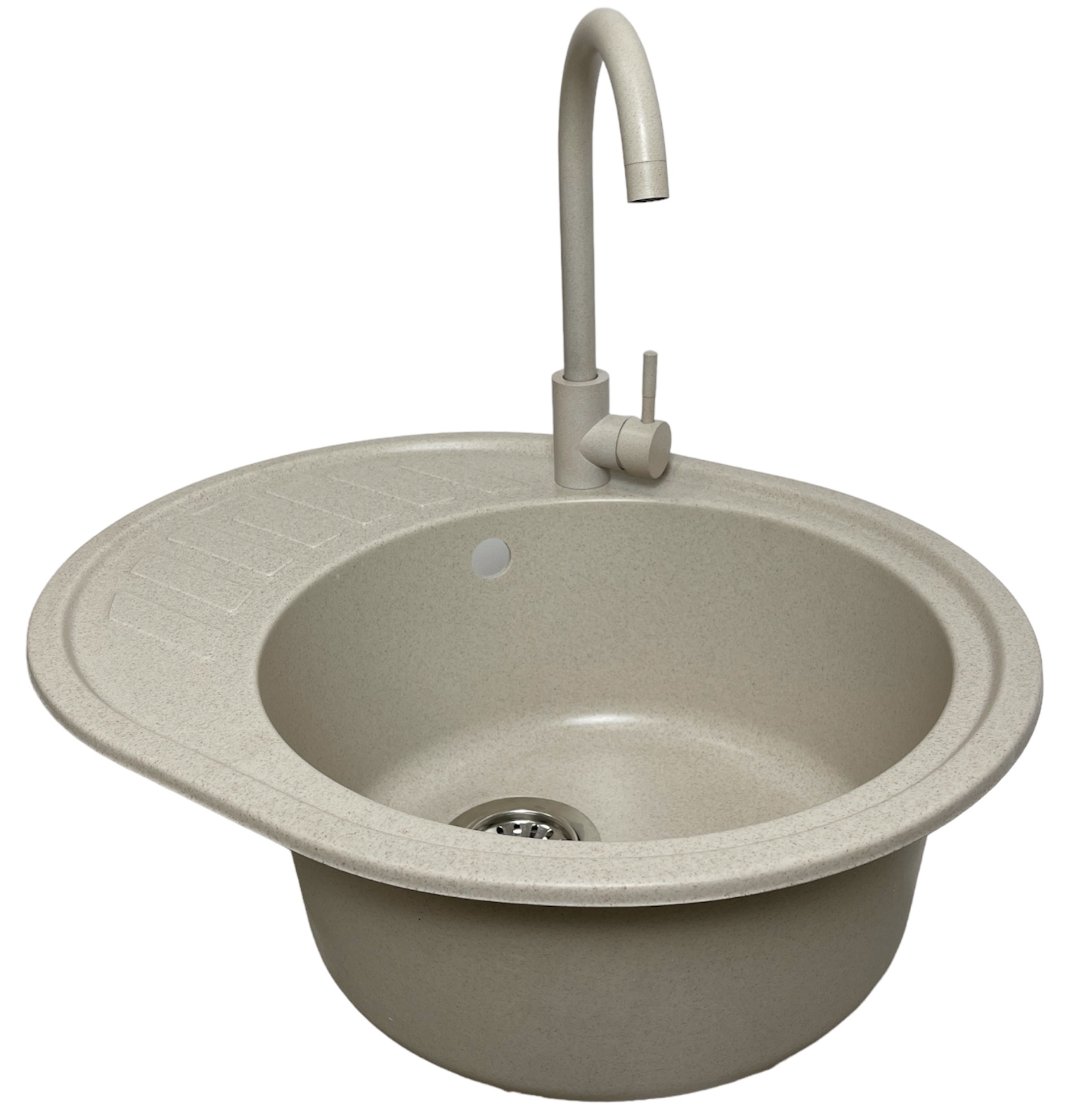 в продаже Кухонная мойка Adamant Ovum 615x495x200мм avena (1824296100406) - фото 3