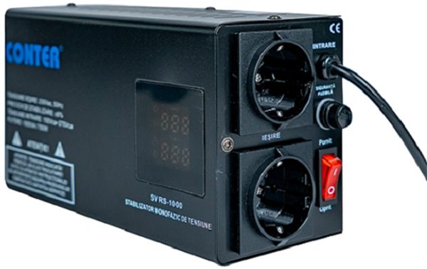 Conter SVRS-1000VA/750W, LED, DC150-270V, AC230±8%, 2Shuko, Q6 (CR-SVRS-1000)