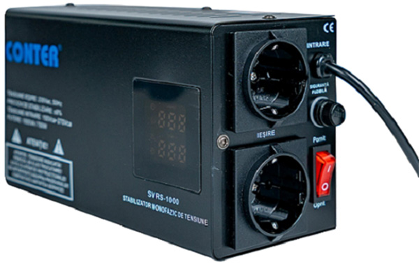 Conter SVRS-1000VA/750W, LED, DC150-270V, AC230±8%, 2Shuko, Q6 (CR-SVRS-1000)