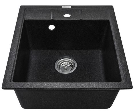 Кухонная мойка Adamant Brick 460x515x200мм черный (4824296101203) цена 3343 грн - фотография 2