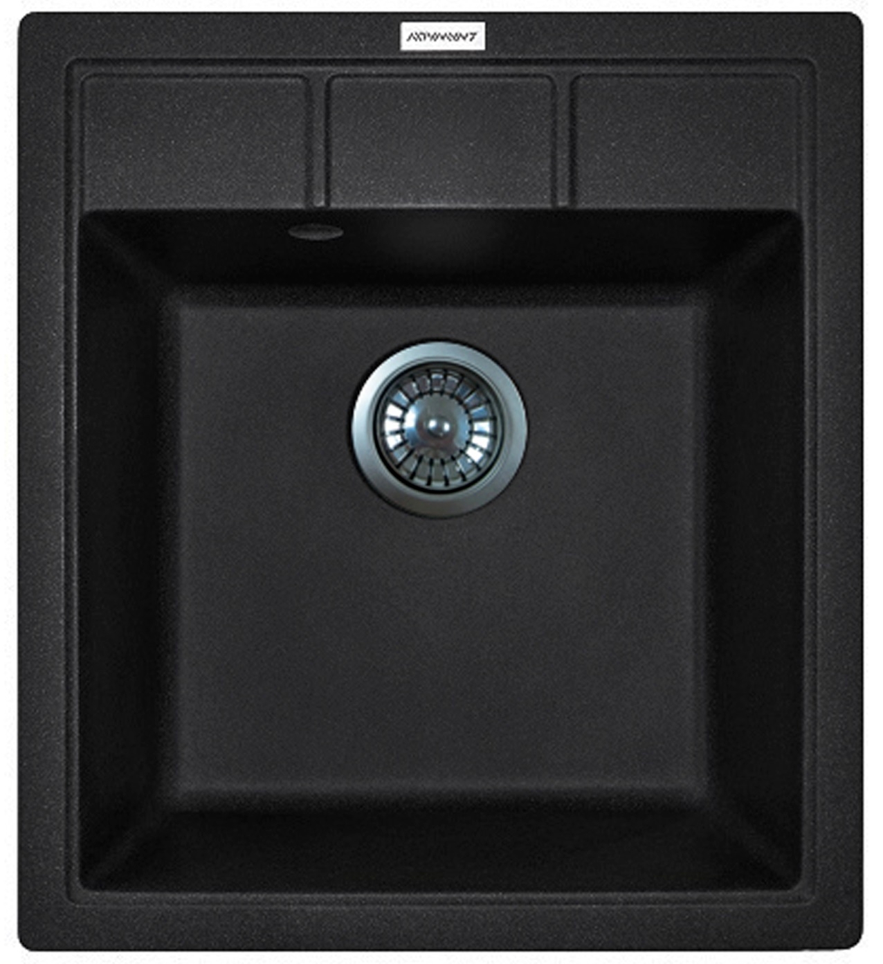 Кухонная мойка Adamant Brick 460x515x200мм черный (4824296101203)