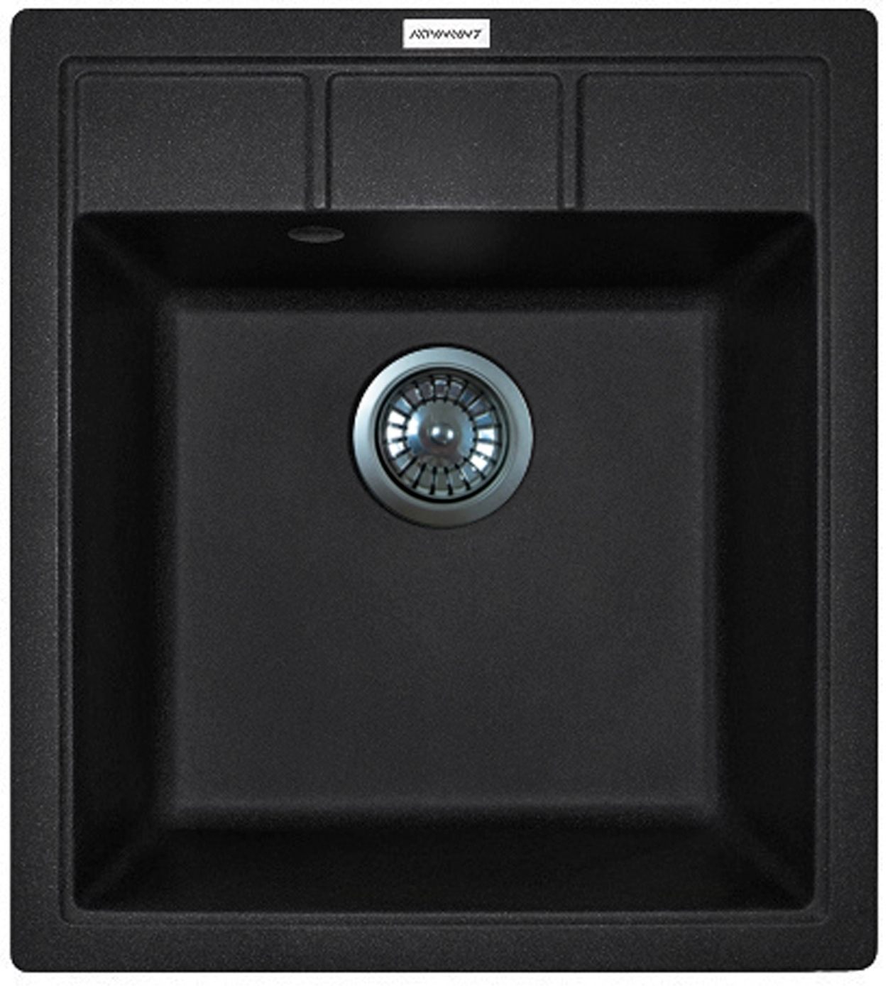 в продаже Кухонная мойка Adamant Brick 460x515x200мм черный (4824296209703) - фото 3