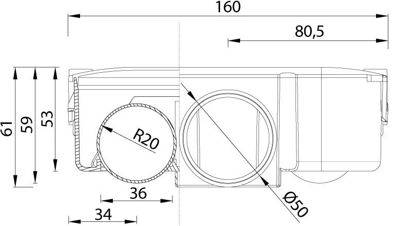 Styron STYMM-6000-F Габаритные размеры