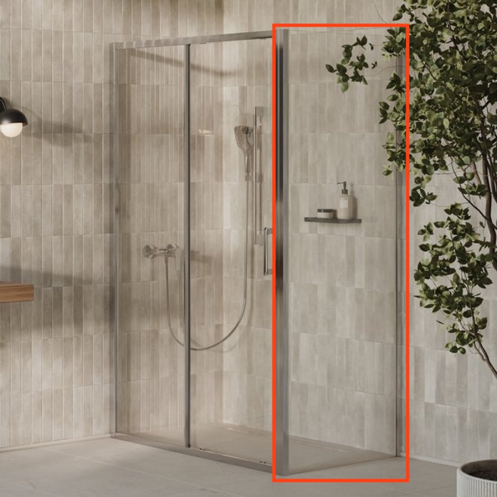 Неподвижная боковая стенка Ravak Domospa SLPS-90 Transparent, Полированный алюминий (RKUC500021) цена 6202 грн - фотография 2