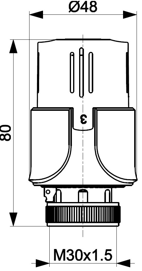 KFA Armatura GT M30x1.5 (886-540-44) Габаритные размеры