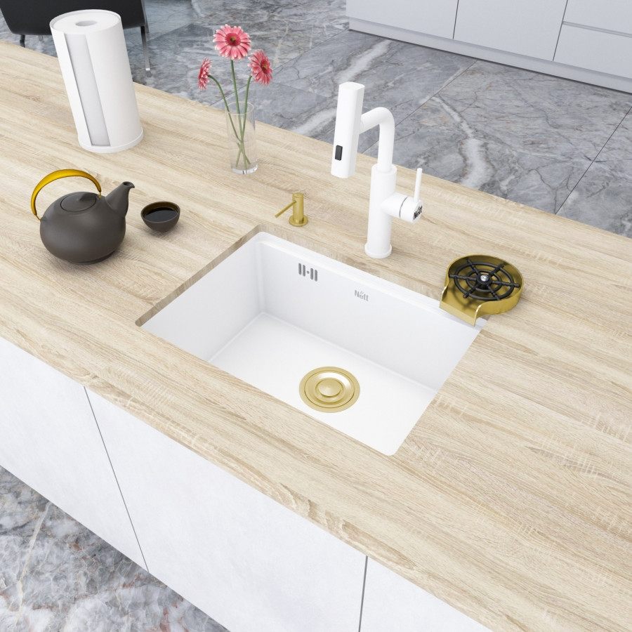 Кухонная мойка Nett NW-5742 (1 мм) цена 12584 грн - фотография 2