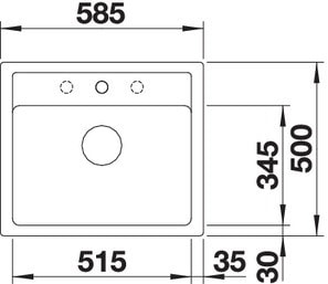 Blanco Legra 6 (523337) Габаритные размеры