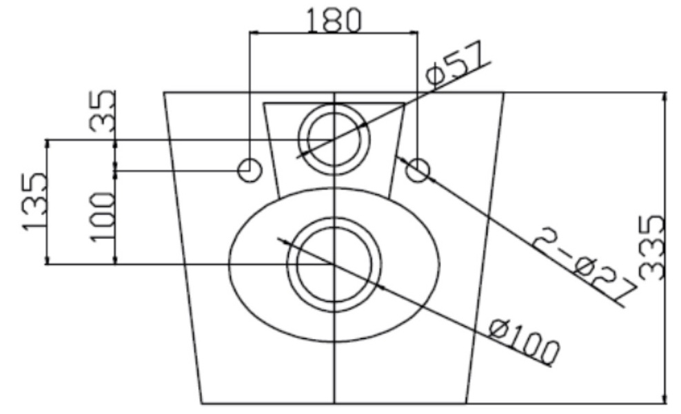 Ravak WC Concept Cube RimOff (RKUM000011) Габаритні розміри