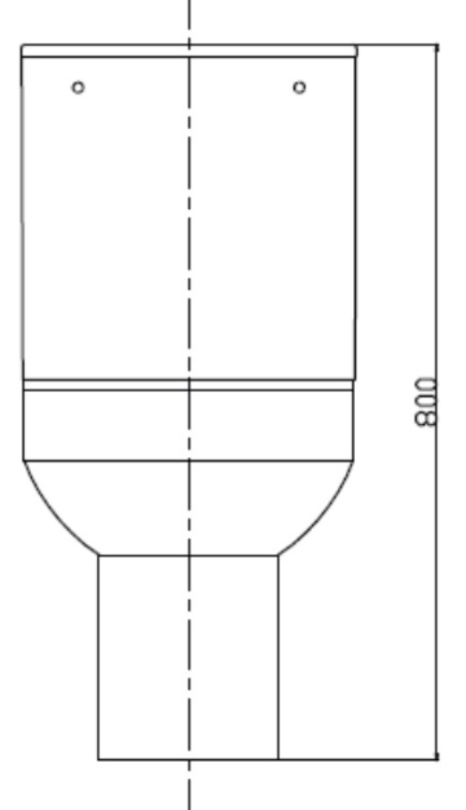Ravak WC Concept Classic Combi RimOff (RKUM100007) Габаритные размеры